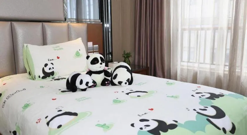 Bed in Liwan International Hotel Chengdu