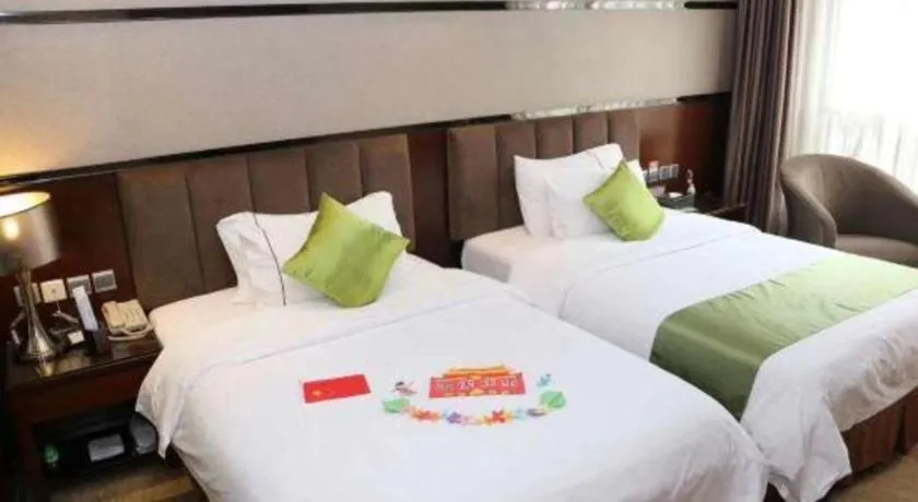 Bed in Liwan International Hotel Chengdu