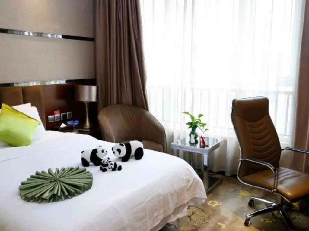 Bed in Liwan International Hotel Chengdu