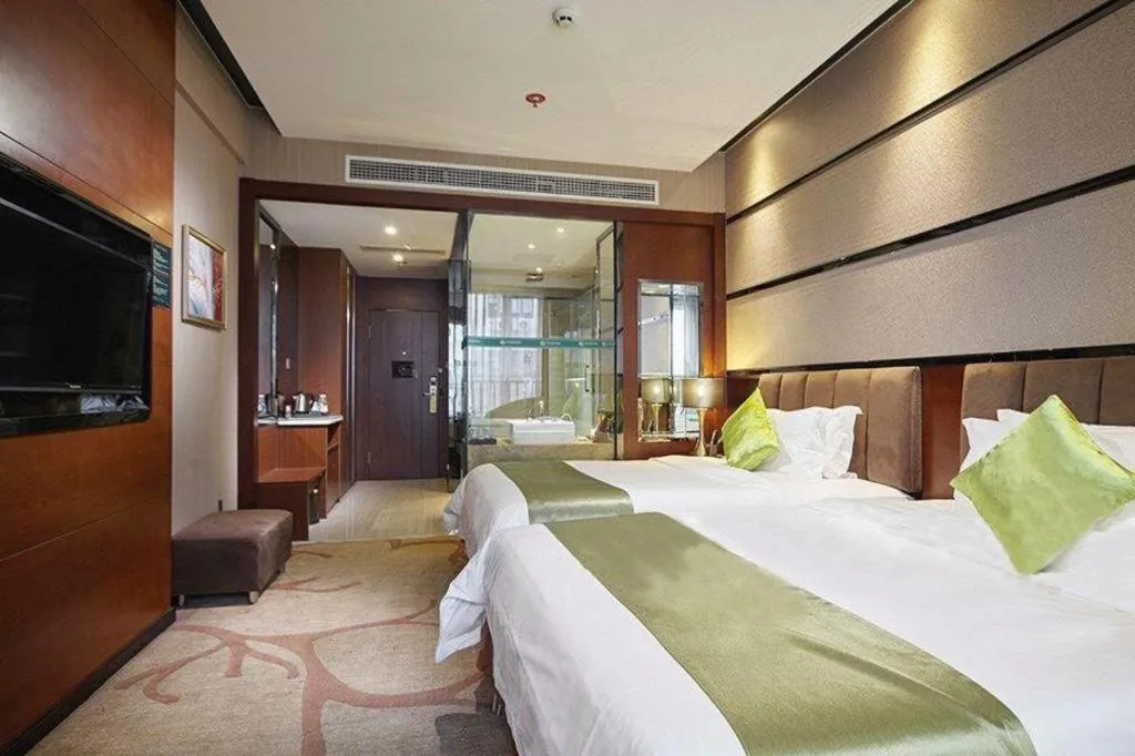 Bed in Liwan International Hotel Chengdu