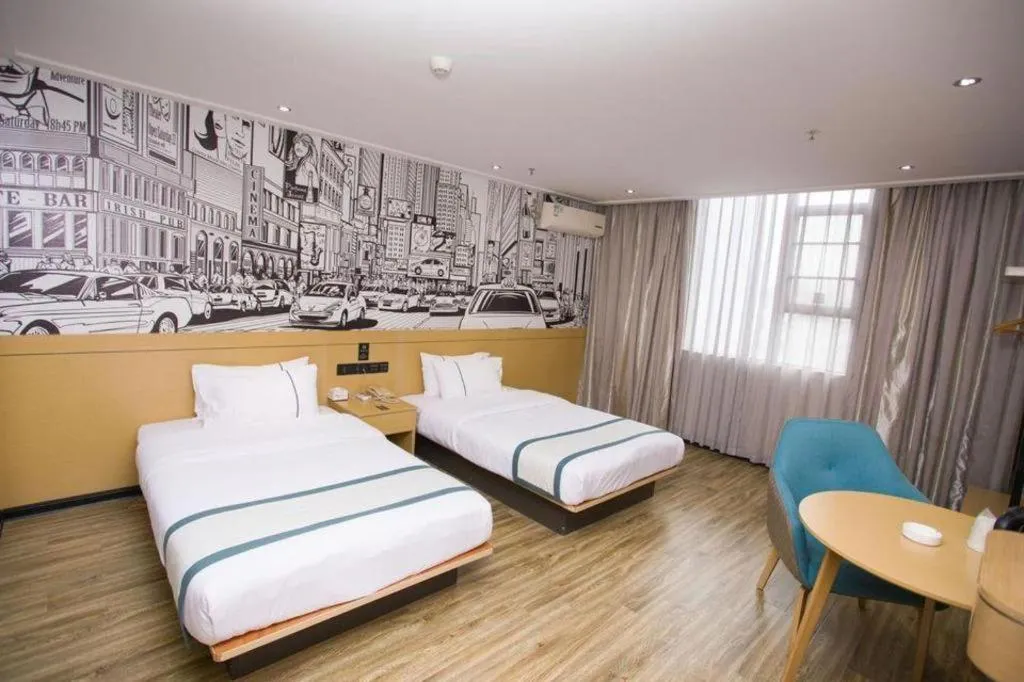 Bed in City Comfort Inn Guigang Tangren Street