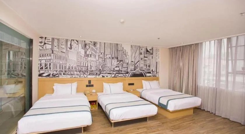 Bed in City Comfort Inn Guigang Tangren Street