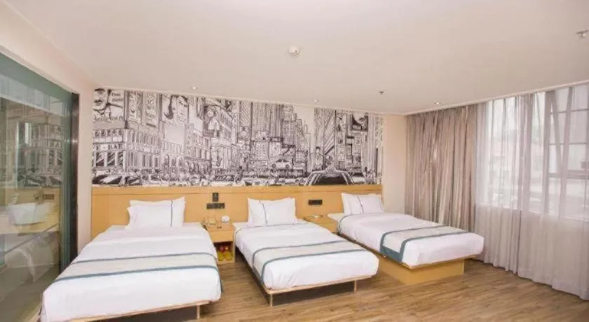 Bed in City Comfort Inn Guigang Tangren Street