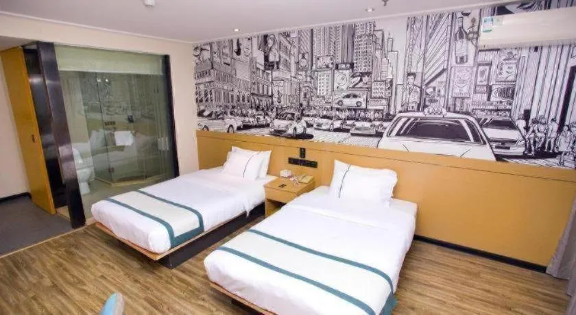 Bed in City Comfort Inn Guigang Tangren Street