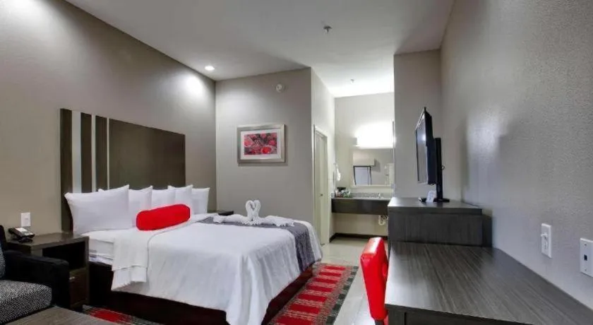 Bed in Americas Best Value Inn and Suites IAH Airport North