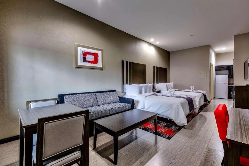 Bed in Americas Best Value Inn and Suites IAH Airport North