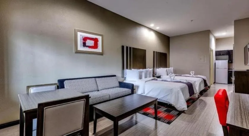 Bed in Americas Best Value Inn and Suites IAH Airport North