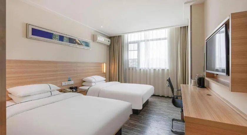 Bed in City Comfort Inn Xiangyang Railway Station