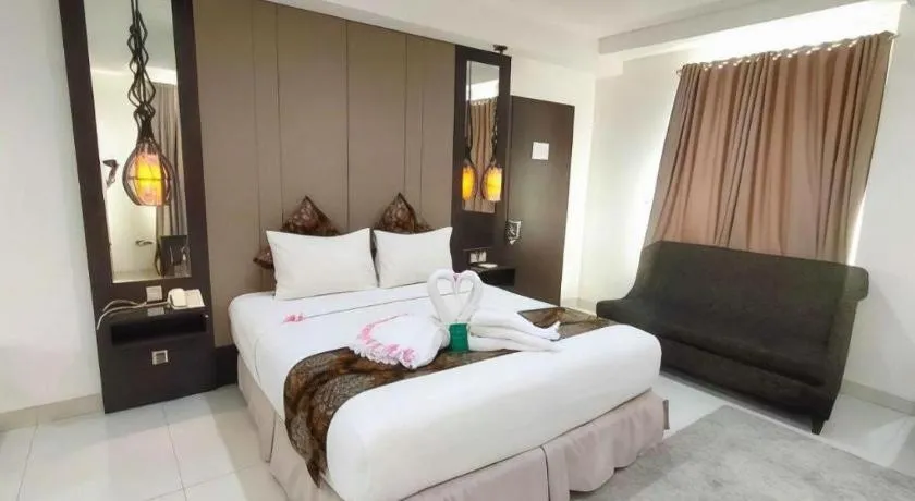 Bed in HW Hotel Padang