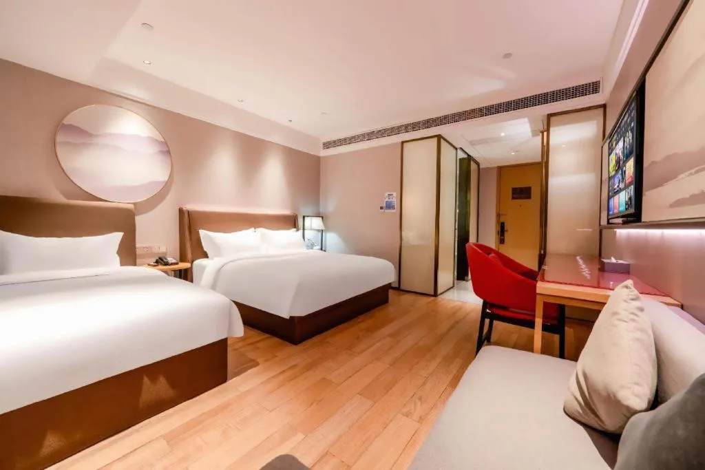 Bed in Echeng Hotel Xiamen Zhongshan Road