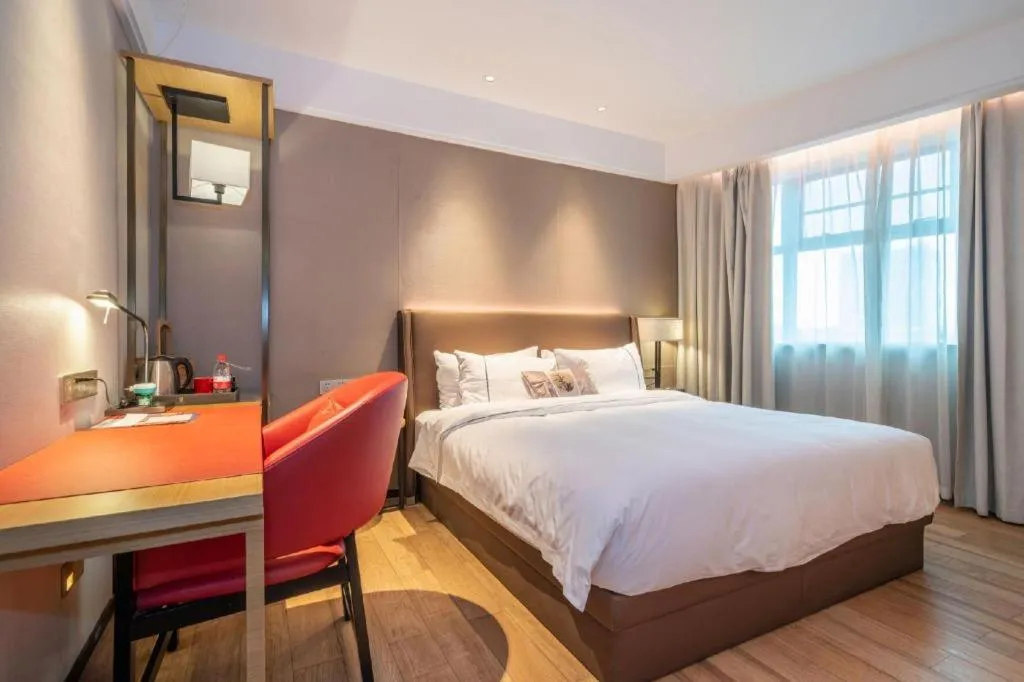 Bed in Echeng Hotel Xiamen Zhongshan Road