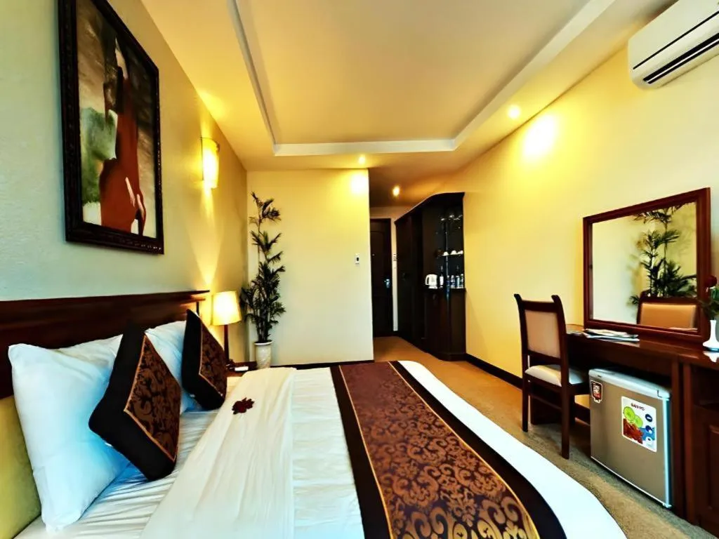 Bed in Tan Binh Hotel