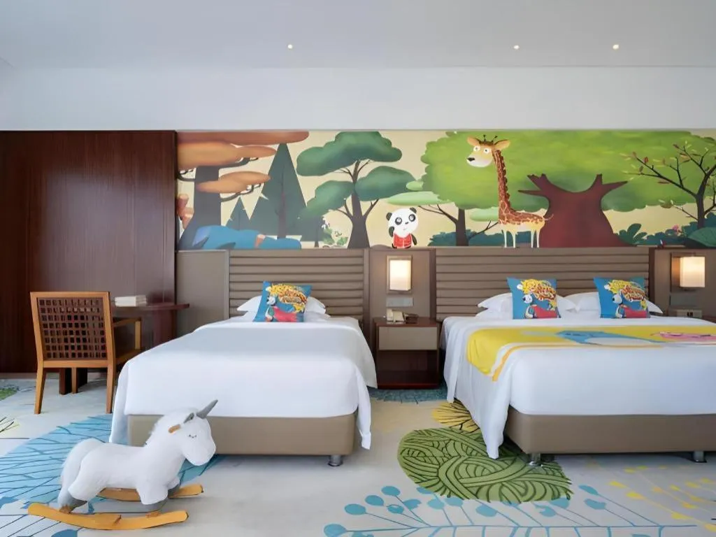 Bed in Grand Soluxe Hotel and Resort Sanya