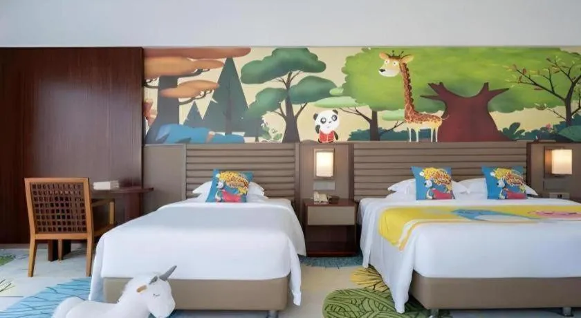 Bed in Grand Soluxe Hotel and Resort Sanya