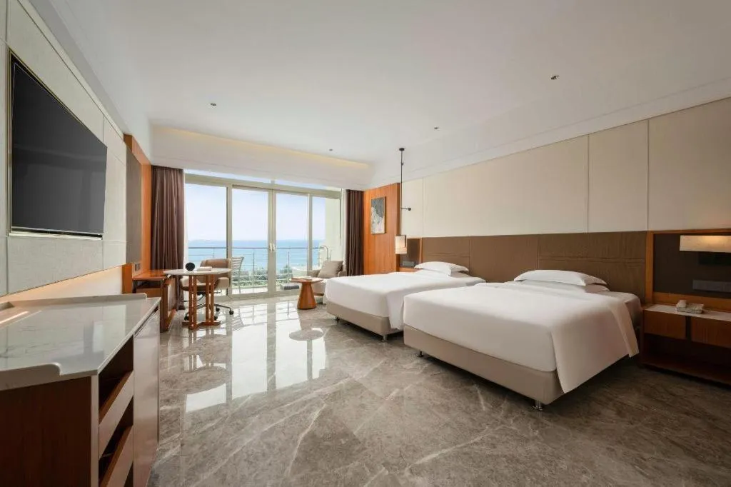 Bed in Grand Soluxe Hotel and Resort Sanya