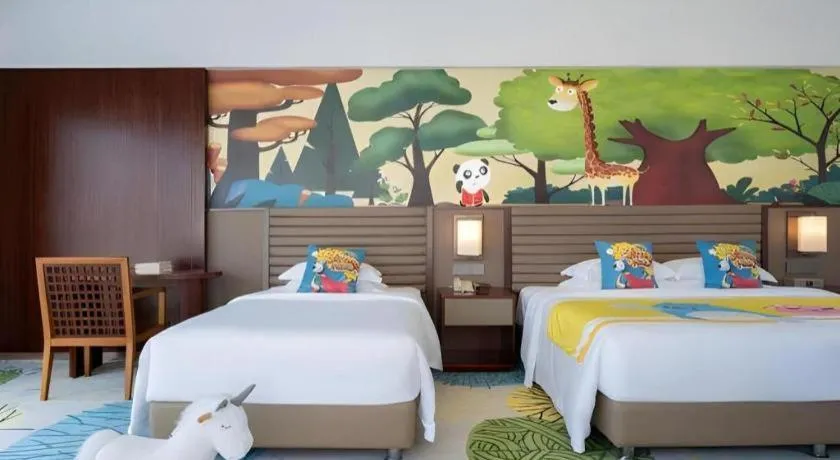 Bed in Grand Soluxe Hotel and Resort Sanya