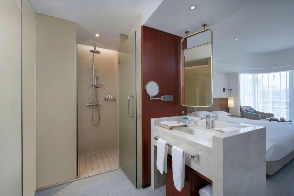 Bed in Grand Soluxe Hotel and Resort Sanya