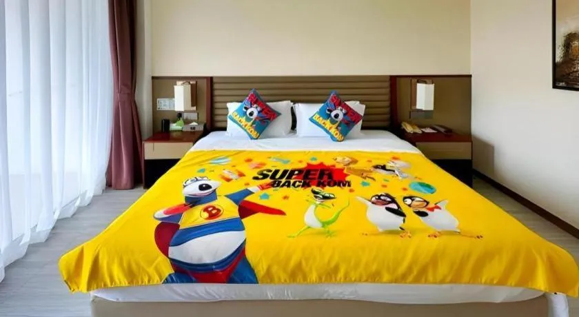 Bed in Grand Soluxe Hotel and Resort Sanya