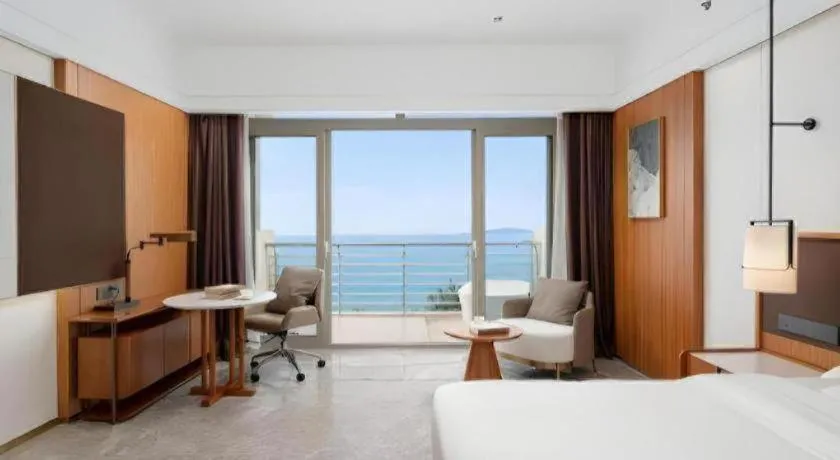 Bed in Grand Soluxe Hotel and Resort Sanya