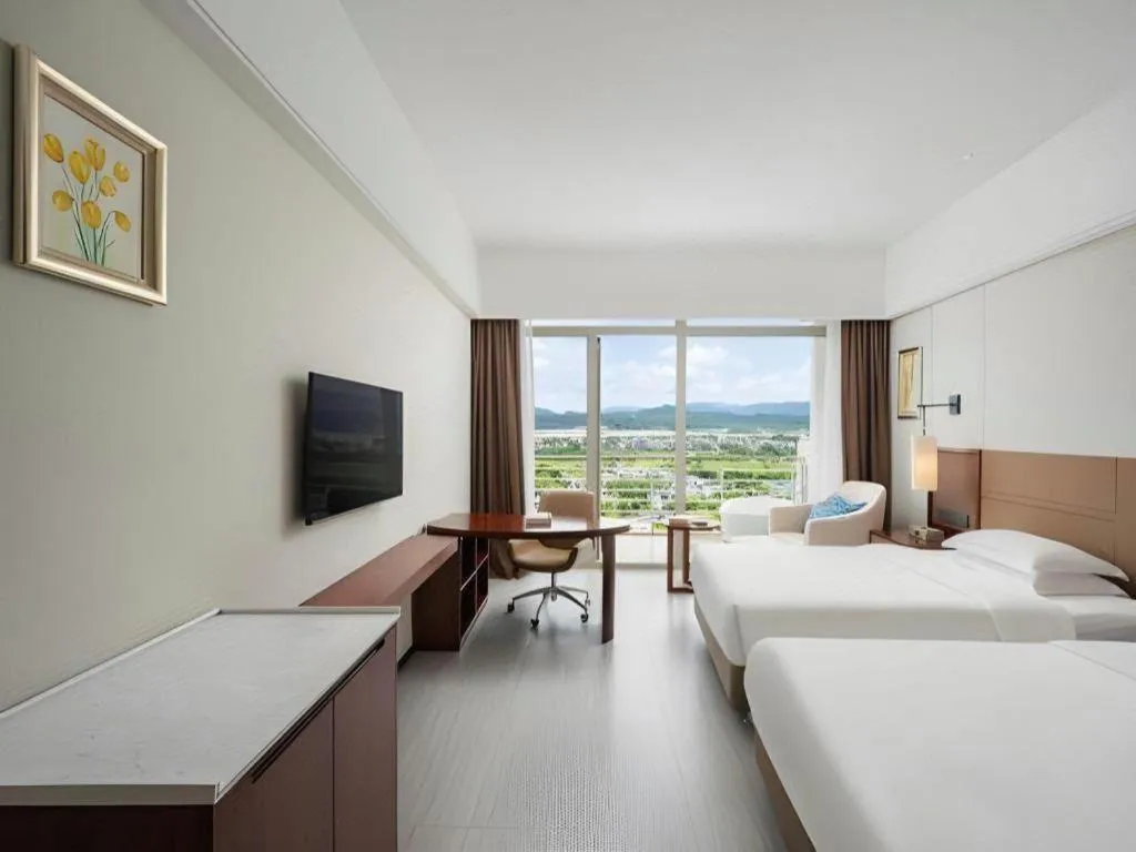 Bed in Grand Soluxe Hotel and Resort Sanya