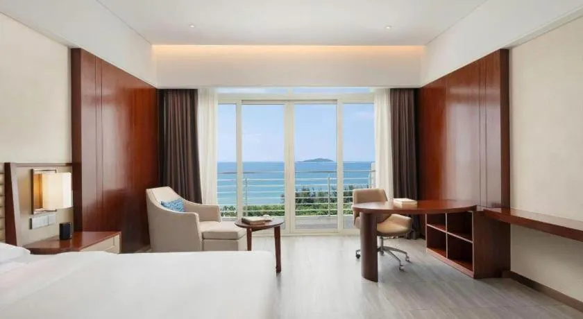 Bed in Grand Soluxe Hotel and Resort Sanya