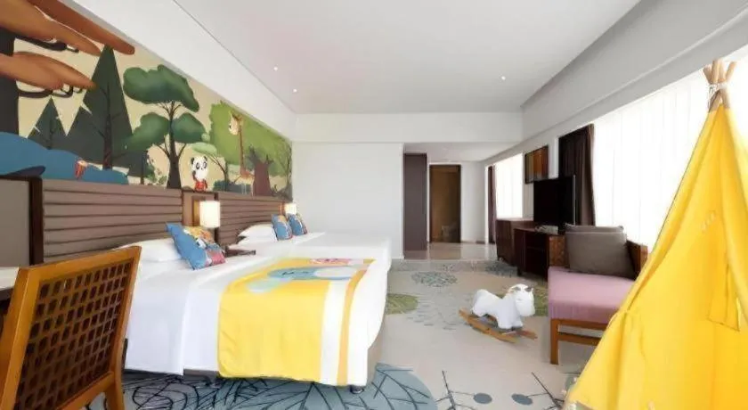 Bed in Grand Soluxe Hotel and Resort Sanya