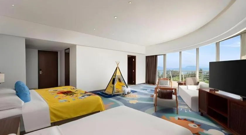 Bed in Grand Soluxe Hotel and Resort Sanya