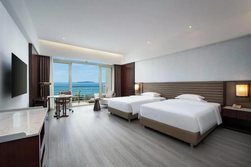 Bed in Grand Soluxe Hotel and Resort Sanya