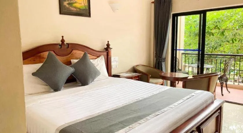 Bed in Asian Koh Kong Hotel