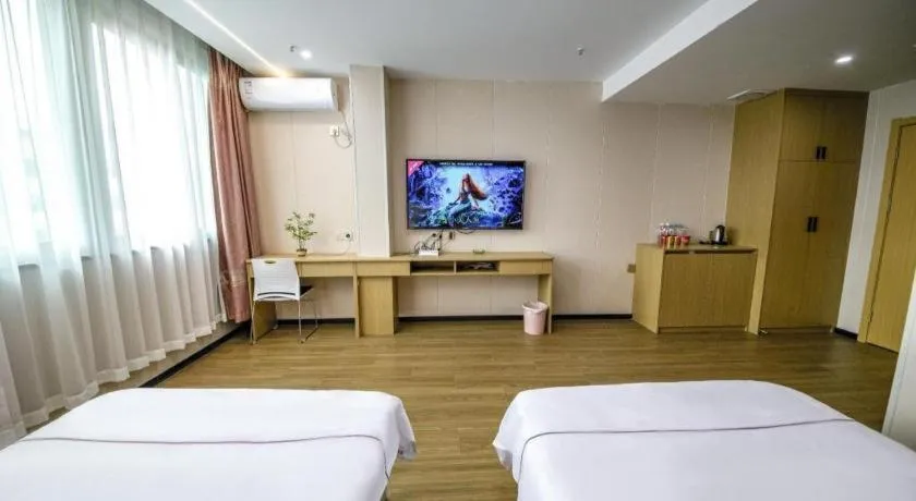 Bed in Yiwu Bairui Grand Hotel