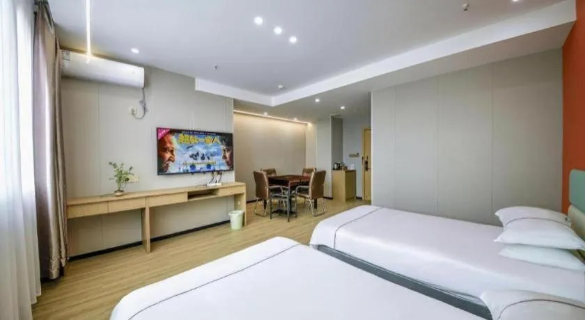 Bed in Yiwu Bairui Grand Hotel