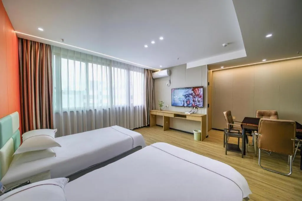 Bed in Yiwu Bairui Grand Hotel