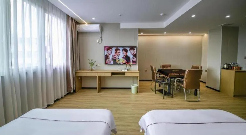 Bed in Yiwu Bairui Grand Hotel