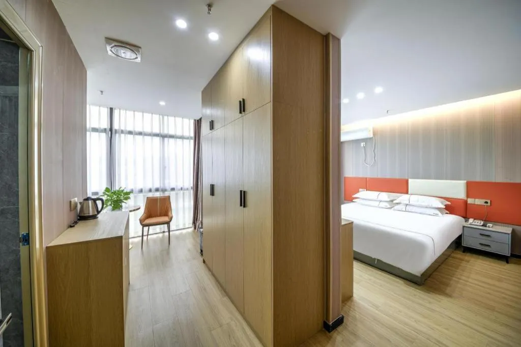 Bed in Yiwu Bairui Grand Hotel