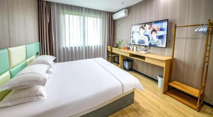 Bed in Yiwu Bairui Grand Hotel