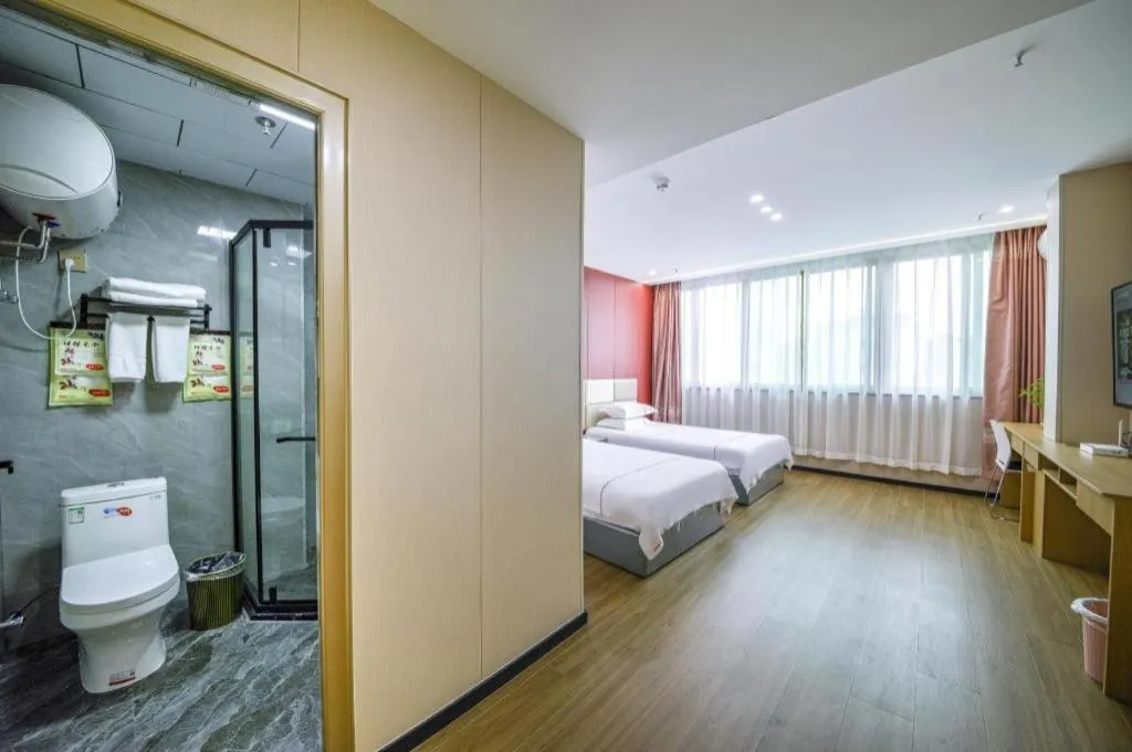 Bed in Yiwu Bairui Grand Hotel