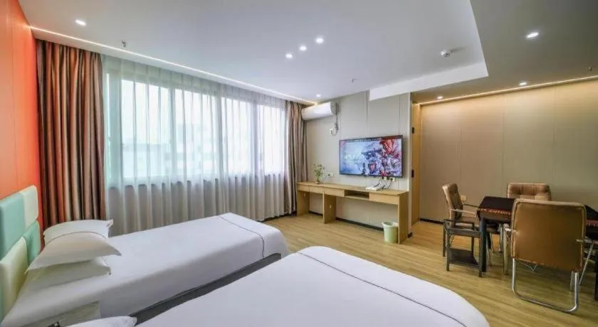 Bed in Yiwu Bairui Grand Hotel