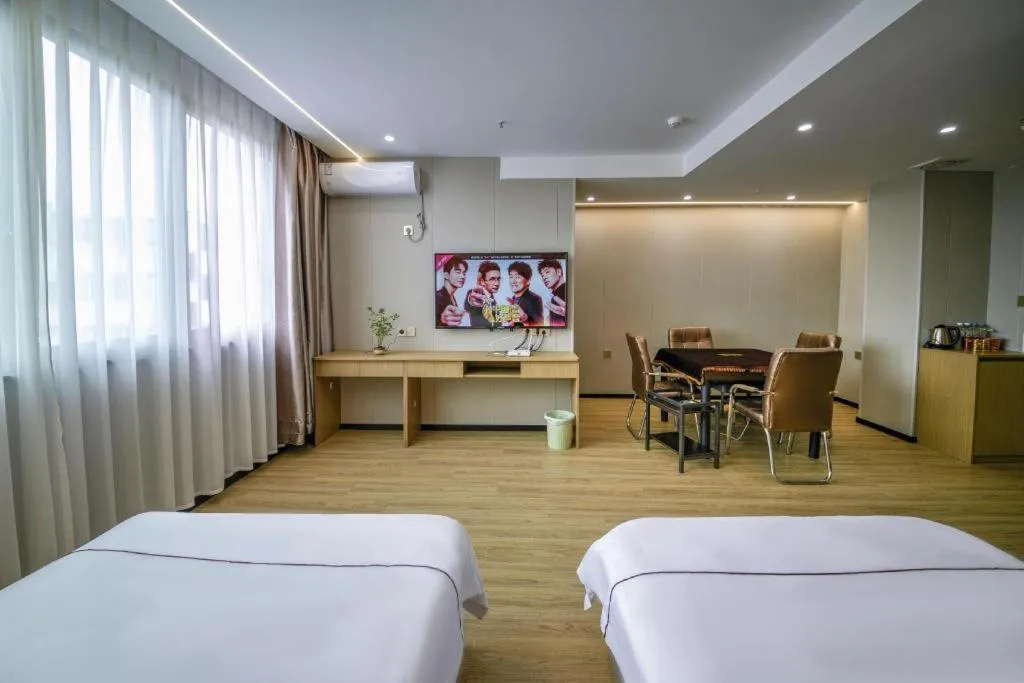 Bed in Yiwu Bairui Grand Hotel