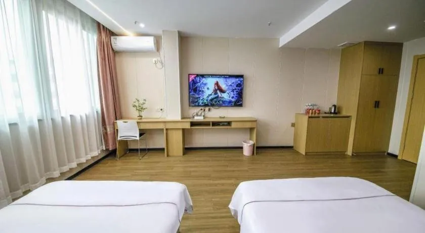 Bed in Yiwu Bairui Grand Hotel