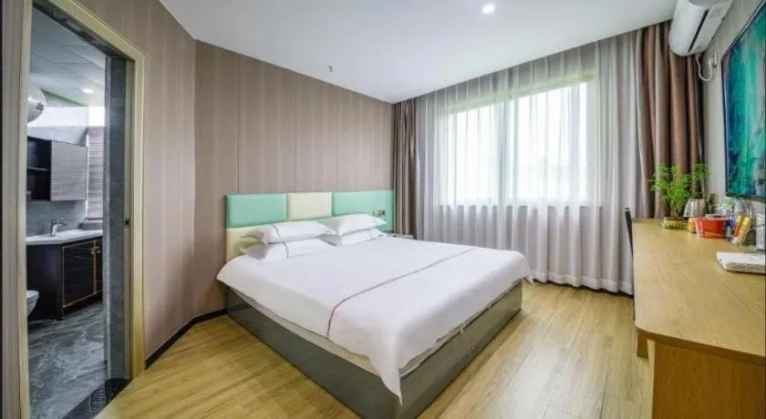 Bed in Yiwu Bairui Grand Hotel