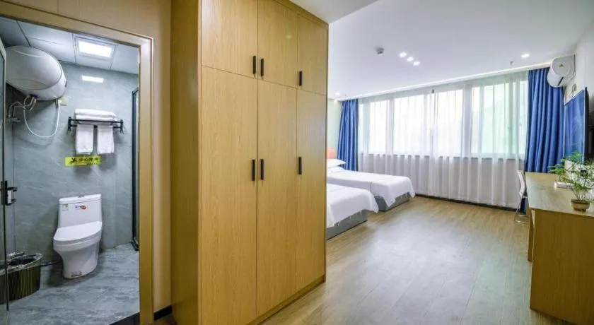 Bed in Yiwu Bairui Grand Hotel