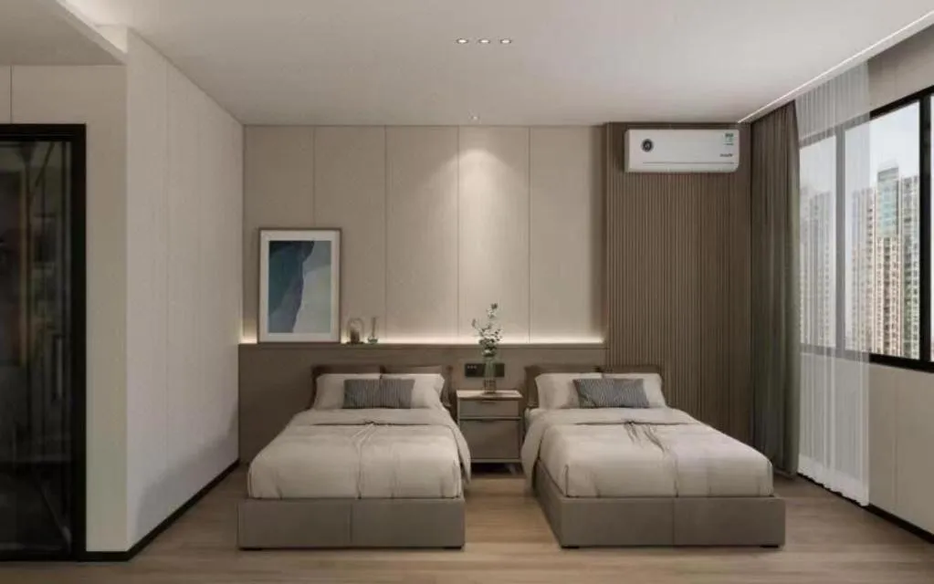 Bed in Yiwu Bairui Grand Hotel