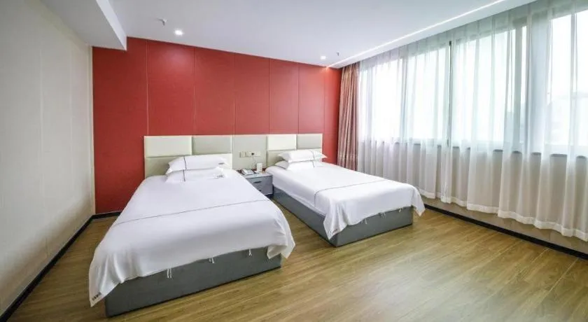 Bed in Yiwu Bairui Grand Hotel