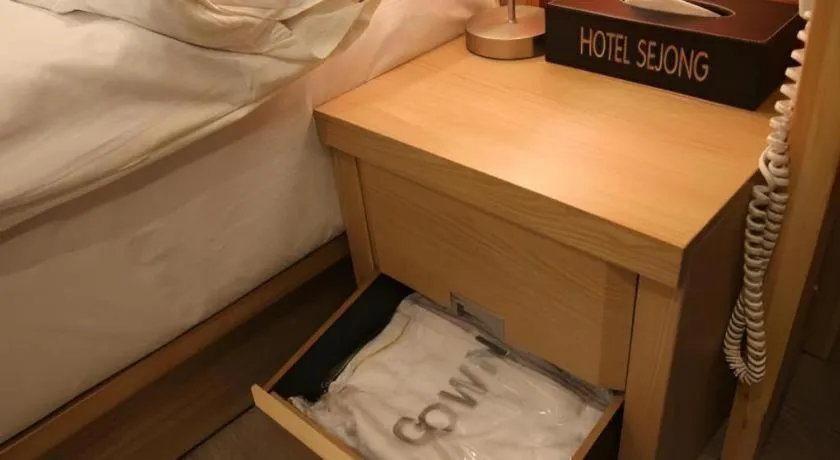 Bed in Jeju Sejong Hotel