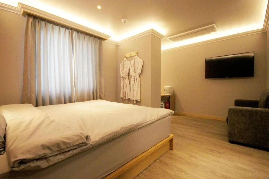 Bed in Jeju Sejong Hotel