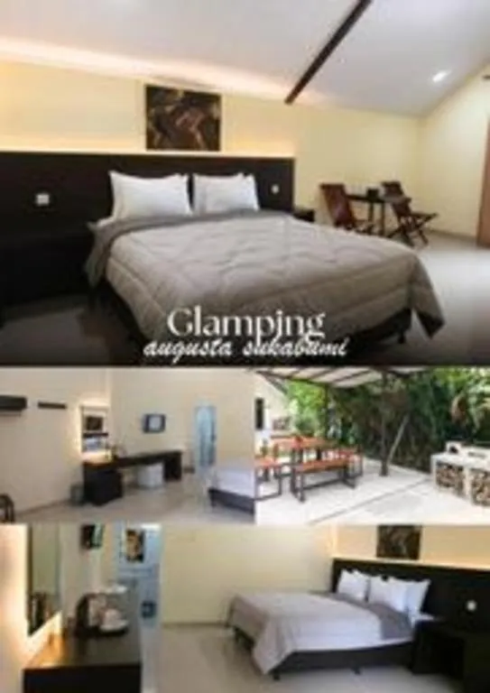 Bed in Augusta Hotel & Glamping Sukabumi