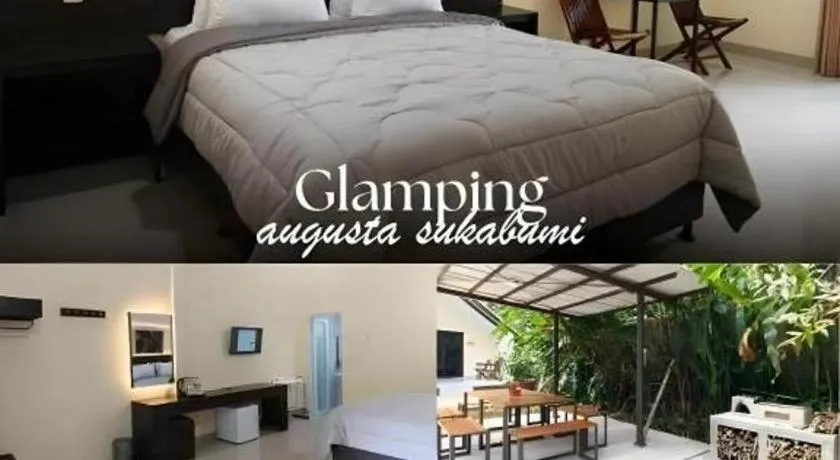 Bed in Augusta Hotel & Glamping Sukabumi