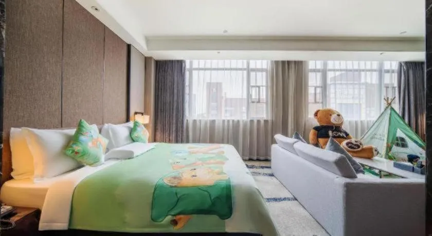 Bed in Zhonghao Boutique Hotel Dalang Business Center