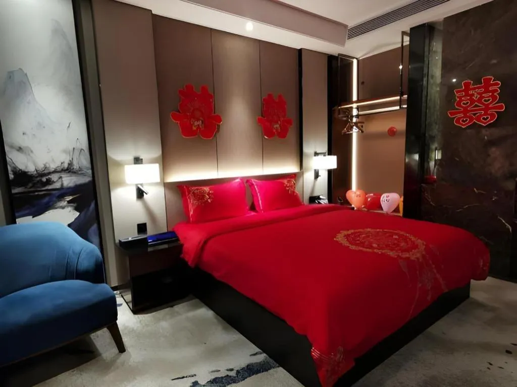 Bed in Zhonghao Boutique Hotel Dalang Business Center
