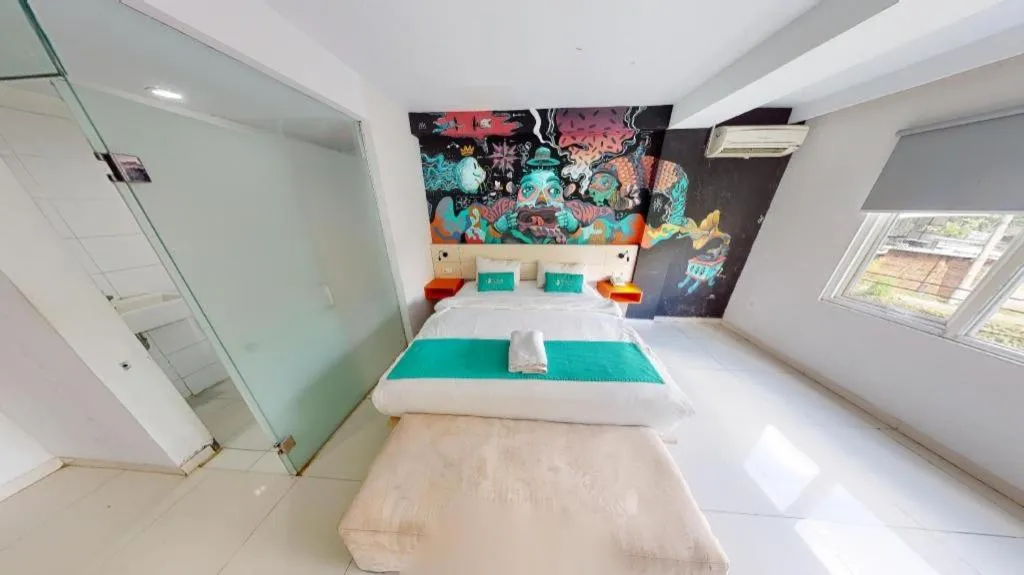 Bed in Fizz Hotel Lombok